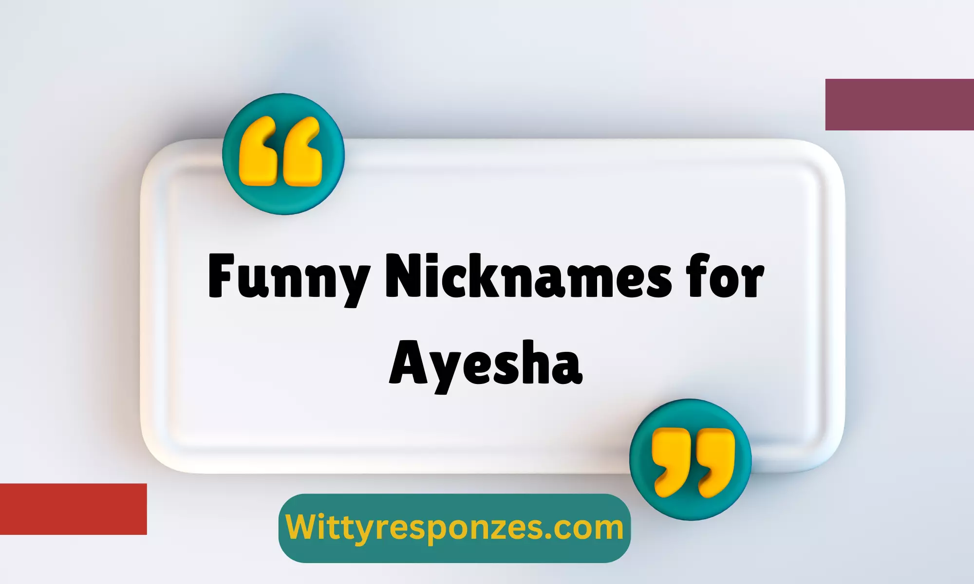 Funny Nicknames for Ayesha