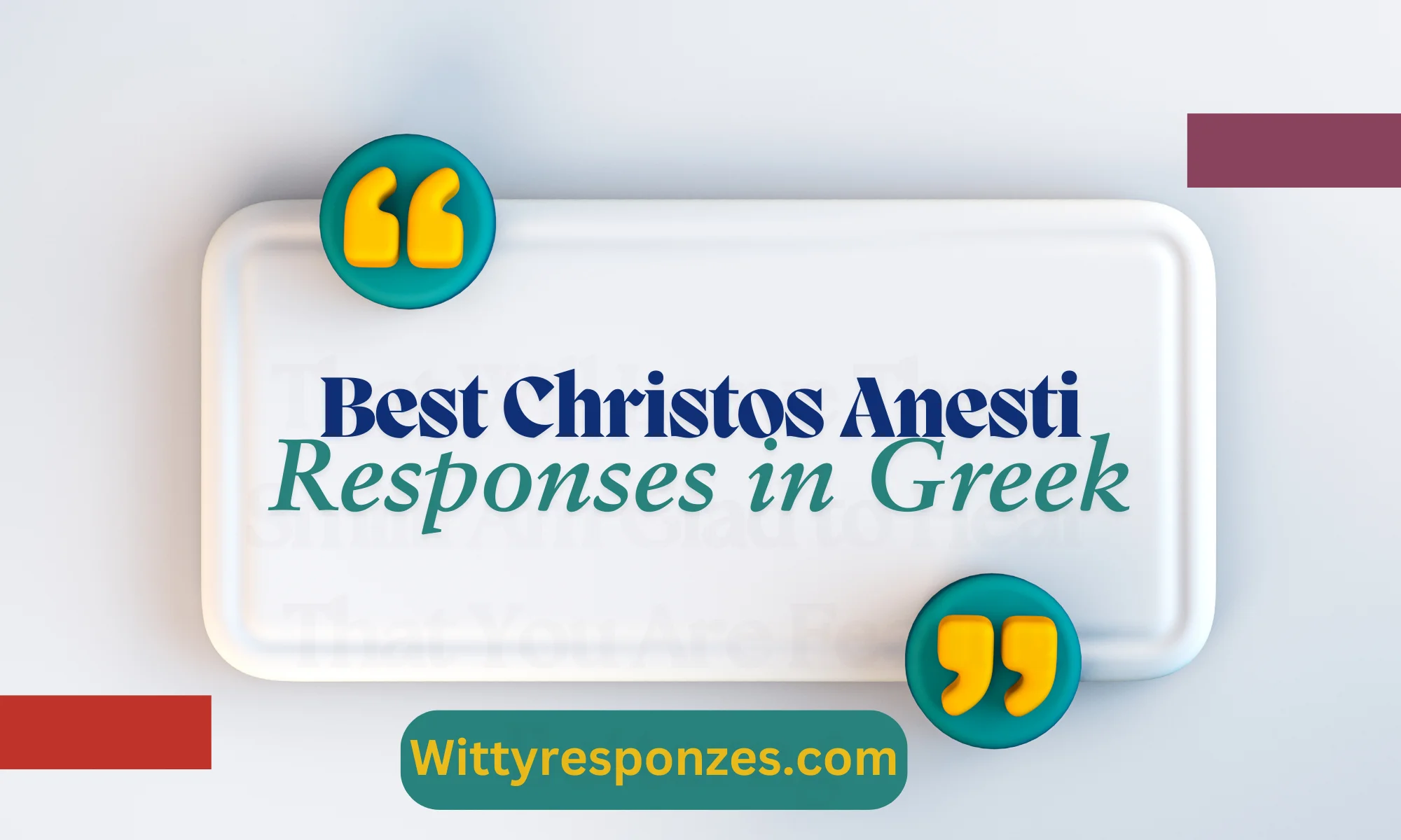 Best Christos Anesti Responses in Greek