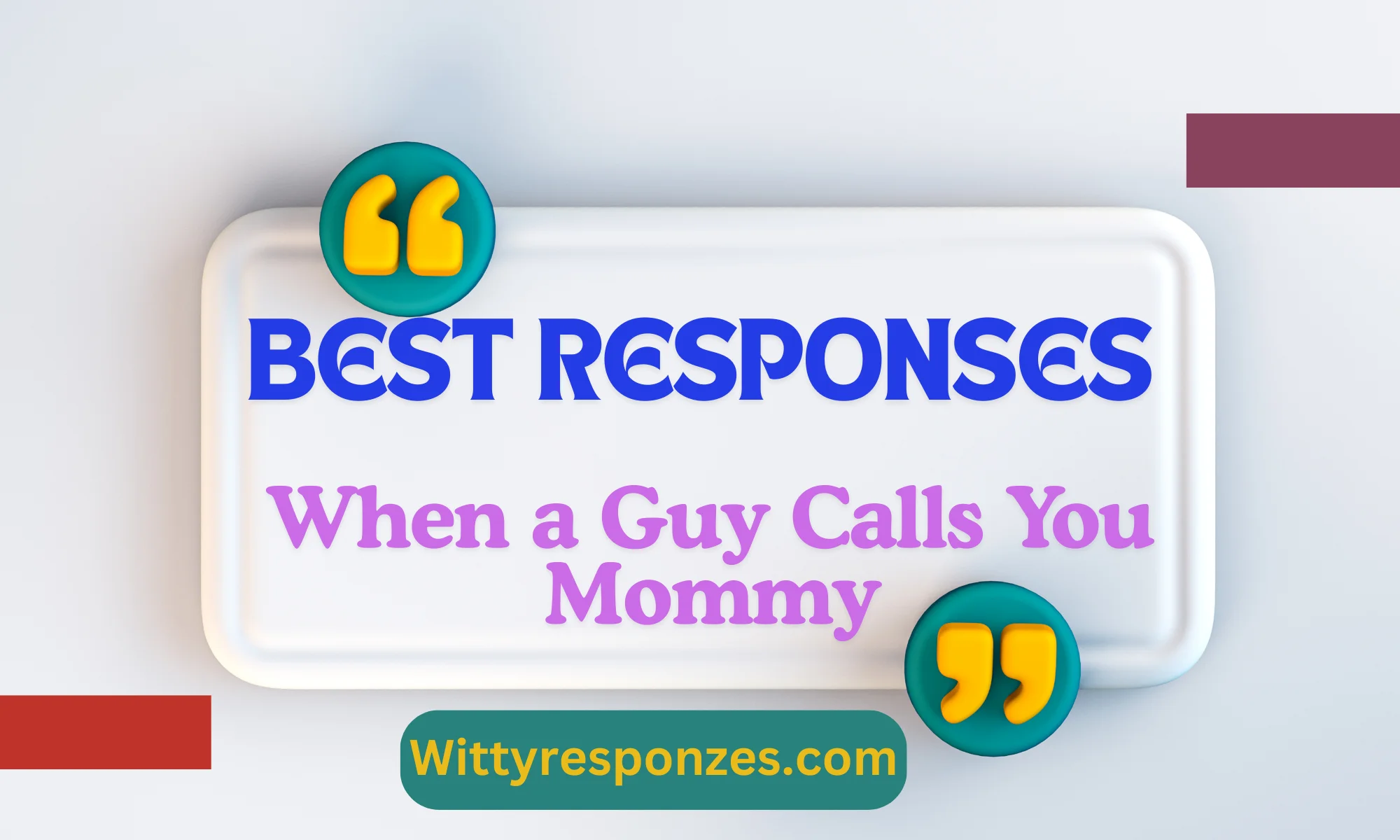 Best Responses When a Guy Calls You Mommy